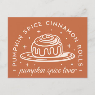 Pumpkin Spice Cinnamon Rolls Postkarte