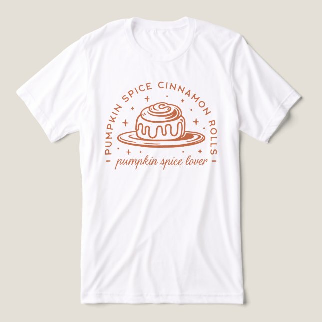 Pumpkin Spice Cinnamon Rolls Tri-Blend Shirt (Design Vorderseite)