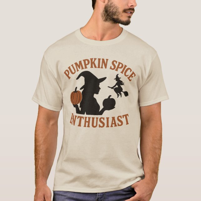 Pumpkin-Spice-Enthusiast | Funny Fall Lover Gesche T-Shirt (Vorderseite)