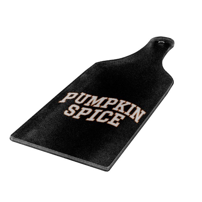 Pumpkin Spice Fall Shirt Erntedank Schneidebrett (Ecke)
