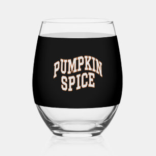 Pumpkin Spice Fall Shirt Erntedank Weinglas Ohne Stiel