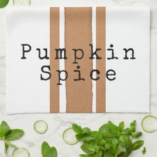 Pumpkin Spice Fall Teetuch Geschirrtuch