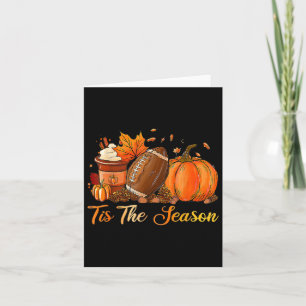 Pumpkin Spice Football Dies ist die Saison Fall Th Karte