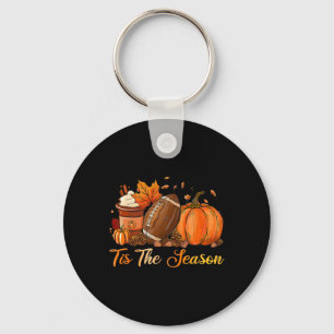 Pumpkin Spice Football Dies ist die Saison Fall Th Schlüsselanhänger