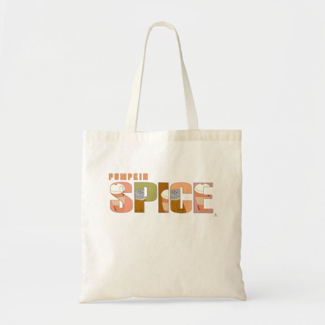 Pumpkin Spice Funny Fall Slogan Tragetasche (Vorne)