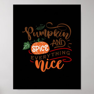 Pumpkin Spice Girl Poster