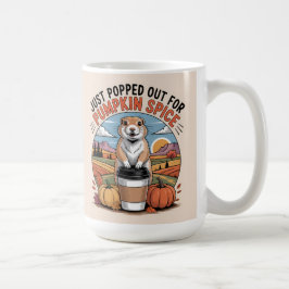 Pumpkin Spice Halloween Autumn Prairie Dog Kaffeetasse
