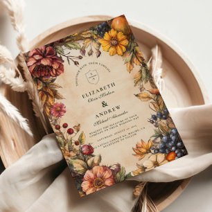 Pumpkin Spice Harvest Wedding Einladung