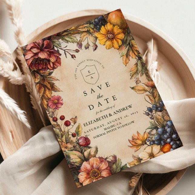 Pumpkin Spice Harvest Wedding Save The Date (Von Creator hochgeladen)