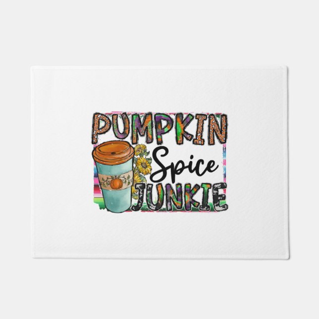 Pumpkin Spice Junkie Fußmatte (Vorderseite)