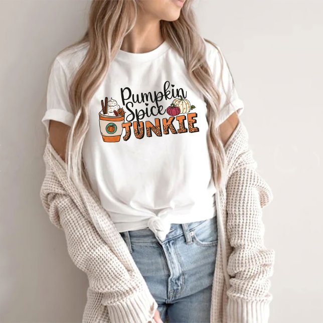 Pumpkin Spice Junkie T - Shirt Pumkin (Von Creator hochgeladen)