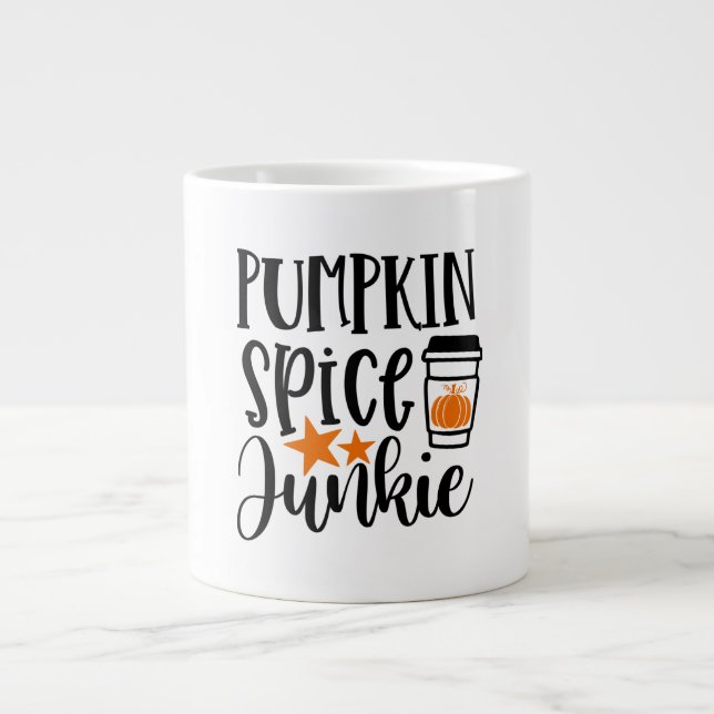 Pumpkin Spice Junky Jumbo-Tasse (Vorderseite)