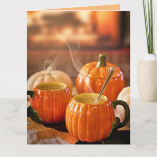 PUMPKIN SPICE KAFFEE AUTUMN HELLO CARDS KARTE