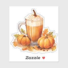 Pumpkin Spice Latte Aufkleber