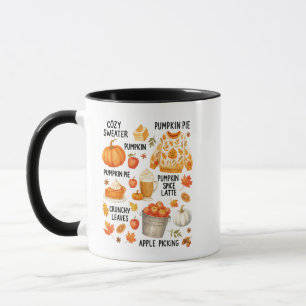 Pumpkin Spice Latte  Cosy Fall Coffee Autumn Vibes Tasse