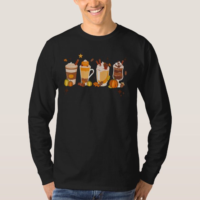 Pumpkin Spice Latte Fall Coffee Autumn Season Than T-Shirt (Vorderseite)