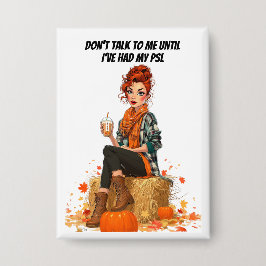 Pumpkin Spice Latte - Frau Sass Button