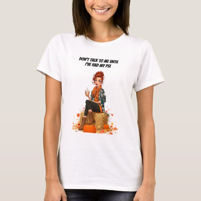 Pumpkin Spice Latte - Frau Sass T-Shirt (Vorderseite)