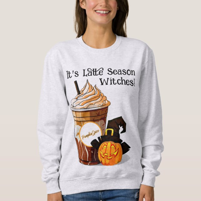 Pumpkin Spice Latte | Hexe | Frauen | Sweatshirt (Vorderseite)