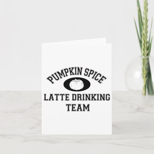 Pumpkin Spice Latte Team - Psl Lover Fall Karte (Vorderseite)
