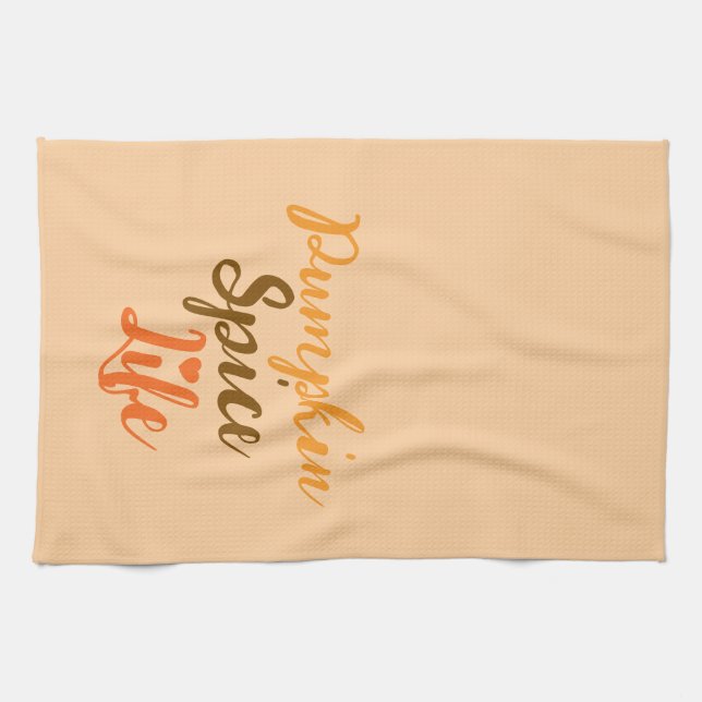 Pumpkin Spice Life Dish Tuch (Horizontal)