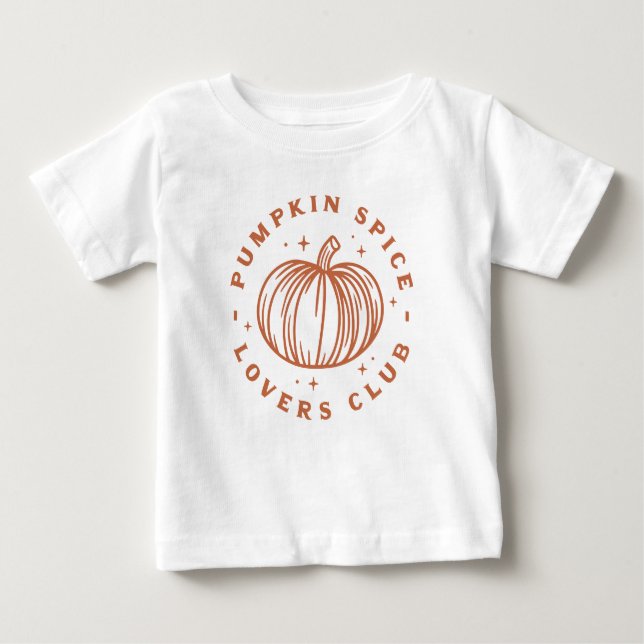 Pumpkin Spice Lovers Club Baby T-shirt (Vorderseite)