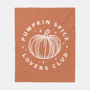 Pumpkin Spice Lovers Club Fleecedecke