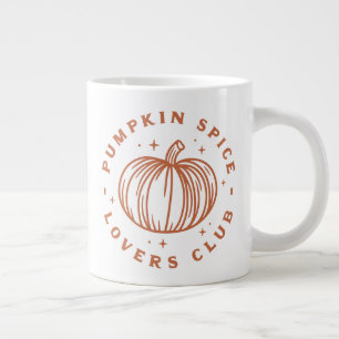 Pumpkin Spice Lovers Club Jumbo-Tasse