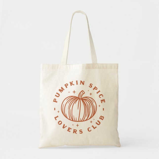 Pumpkin Spice Lovers Club Tragetasche (Vorne)