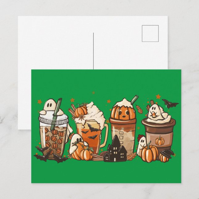 Pumpkin Spice Postkarte (Vorne/Hinten)
