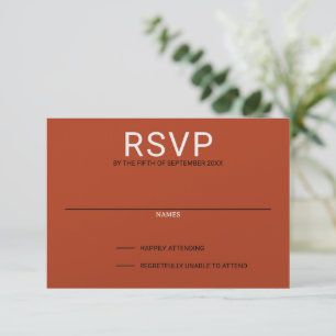 Pumpkin Spice RSVP Karte
