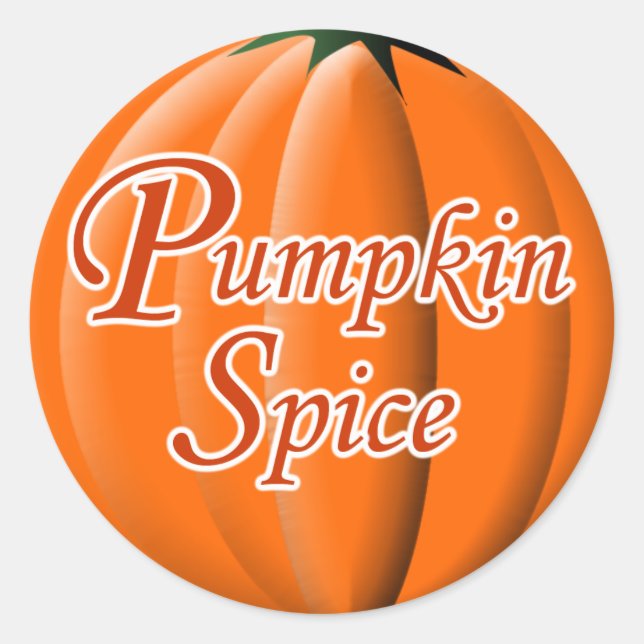 Pumpkin Spice Runder Aufkleber (Vorderseite)