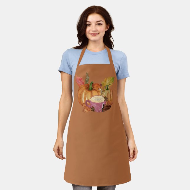 Pumpkin Spice Schürze (Getragen)