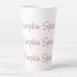 Pumpkin Spice Simple Stylish Script Typografy Milchtasse