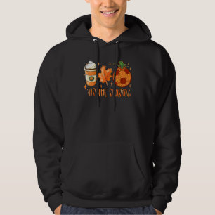Pumpkin Spice Soccer Ball das ist die Jahreszeit f Hoodie