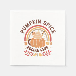 Pumpkin Spice Social Club – Cute Fall PSL Serviette