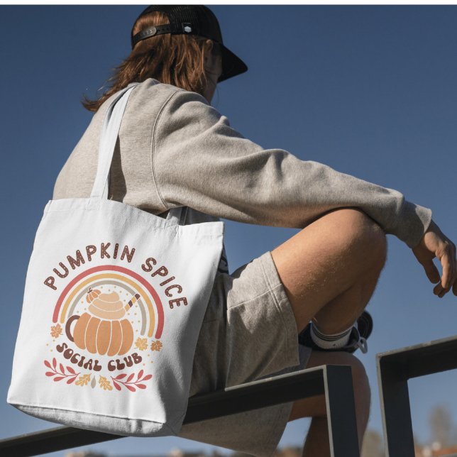 Pumpkin Spice Social Club – Cute Fall PSL  Tragetasche (Von Creator hochgeladen)