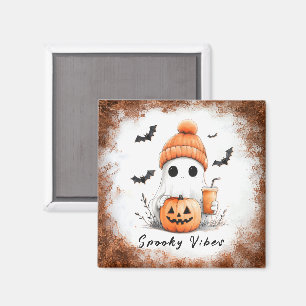 Pumpkin Spice Spooky Vibes Personalisiert Magnet