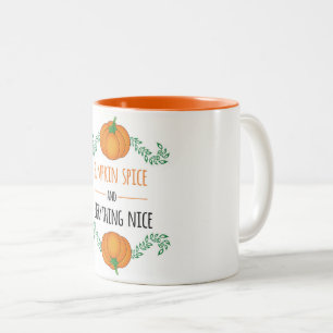 Pumpkin-Spice-Tasse Zweifarbige Tasse
