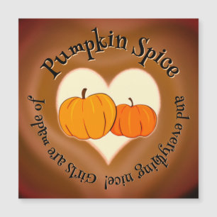 Pumpkin Spice (und alles Gute) Magnetkarte