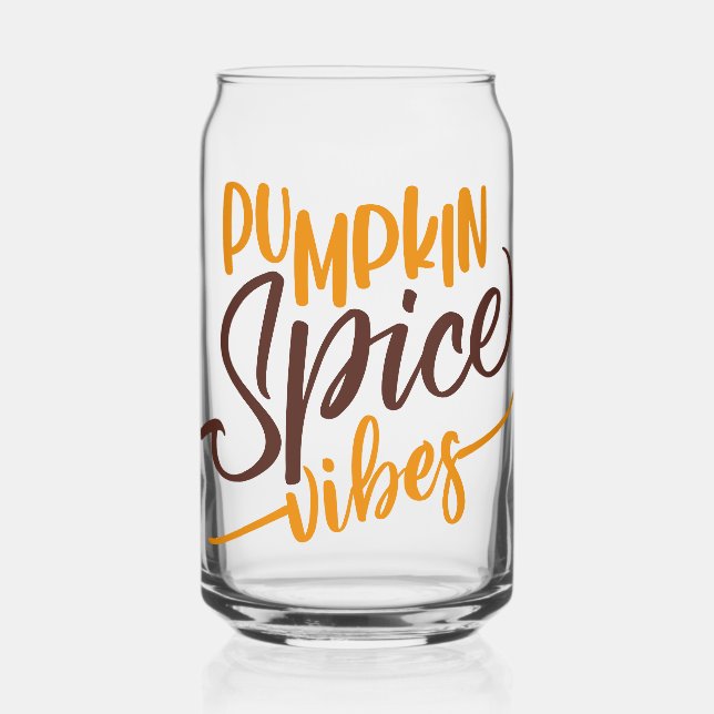 Pumpkin Spice Vibes Dosenglas (Vorderseite)