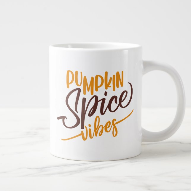 Pumpkin Spice Vibes Jumbo-Tasse (Rechts)