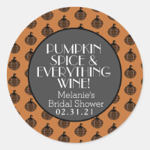 Pumpkin Spice Wine Fall Brautparty