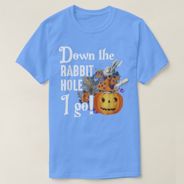 Pumpkin Spuk Halloween Alice Rabbit Halloween T-Shirt (Design vorne)