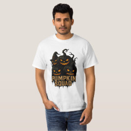 Pumpkin Squad – Dark Jack-o’-Lantern Crew T-Shirt