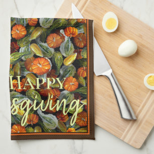 Pumpkin, Squash Autumn Harvest Küchentuch