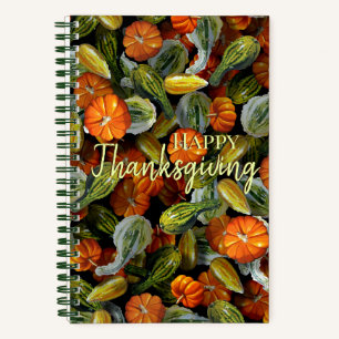 Pumpkin, Squash Autumn Harvest Spiral Notebook Notizbuch