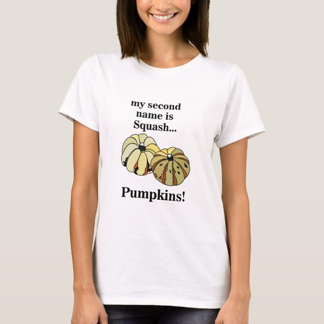 Pumpkin Squash Funny Pumpkins T-Shirt (Vorderseite)