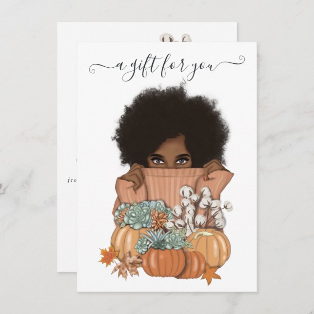 Pumpkin Succulents Afroamerikaner (Vorne/Hinten)