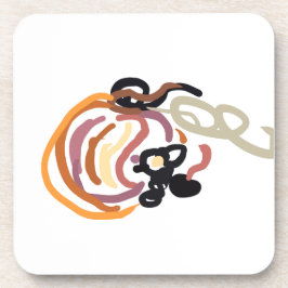 Pumpkin Sunset Autumn cute Getränkeuntersetzer